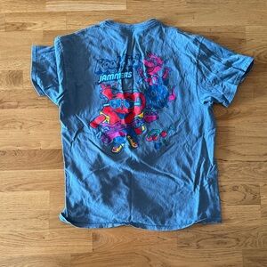 Kool-Aid Jammers Graphic Tee — Blue with Neon Print
